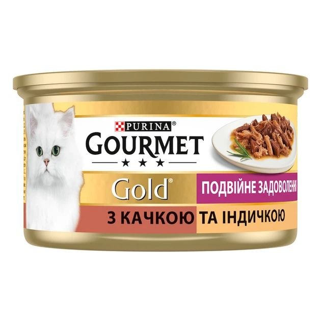Корм д/котів Гурме Голд паштет качка індик 85г